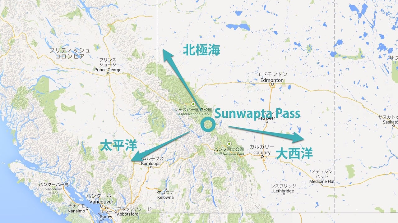 sunwapta-pass-map